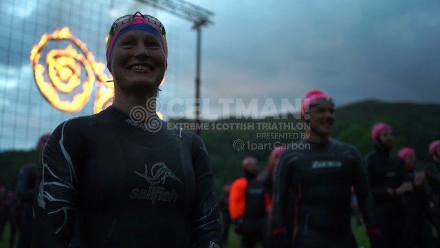 Celtman Xtri World Tour triathletes at the start of an event