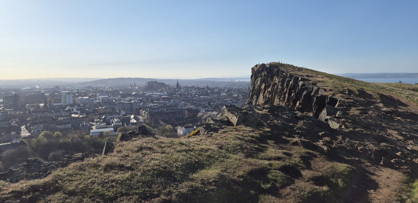 Salisbury Crags overlooking Edinburgh
